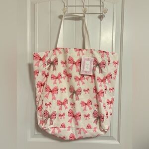 Pink Bow Tote Bag